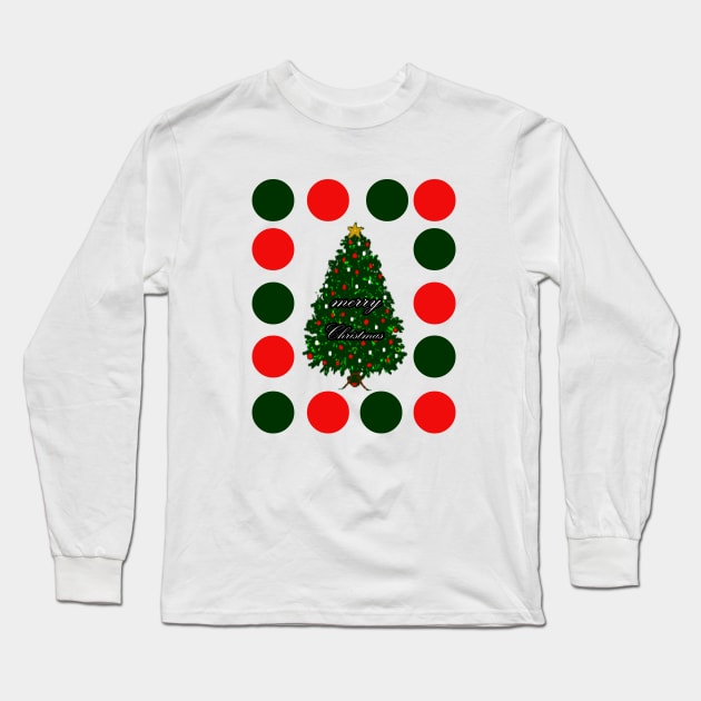 Merry Christmas Long Sleeve T-Shirt by sarahnash